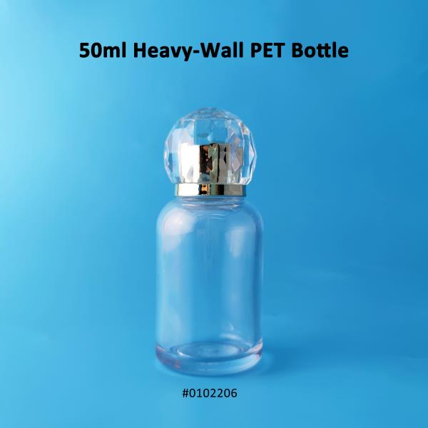 Heavy wall PET bottles are ideal for premium lines